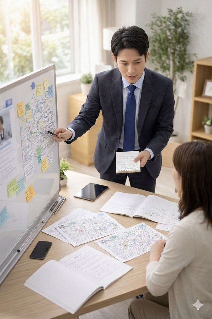 面談で相談しているイメージ