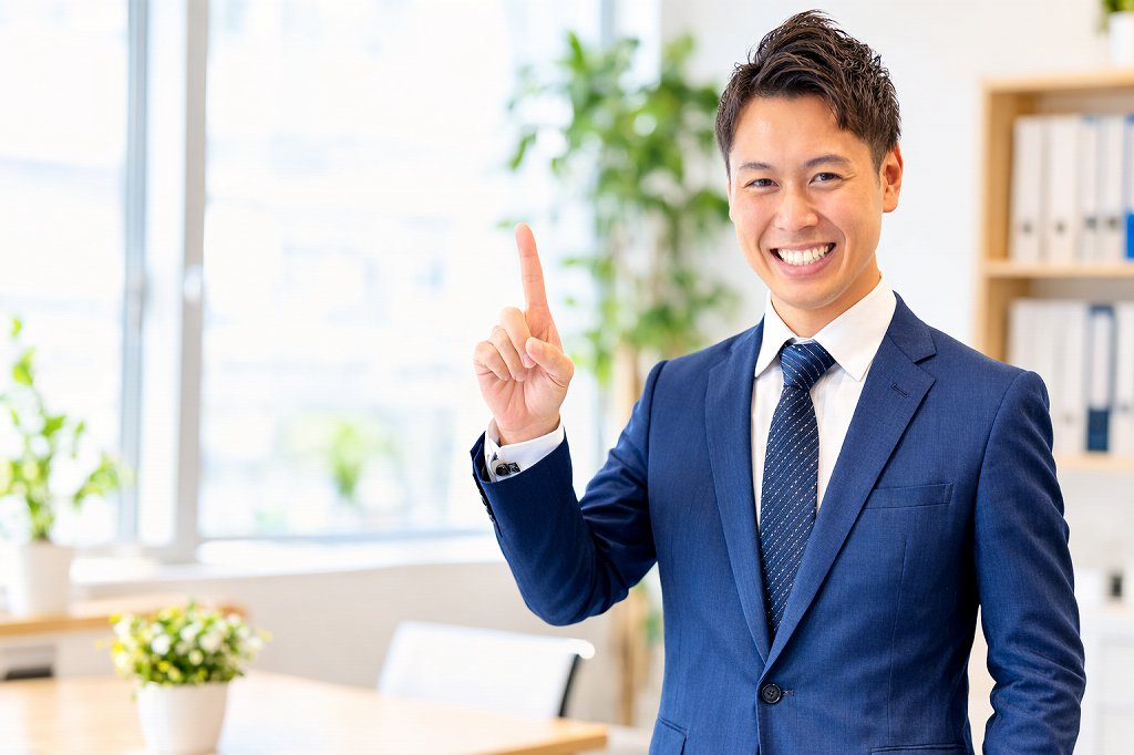 調査依頼時の注意点を案内する調査員のイメージ