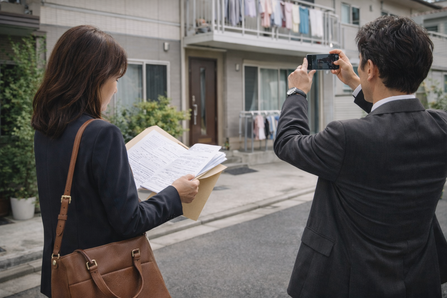 公示送達に伴う住居所調査の現地確認