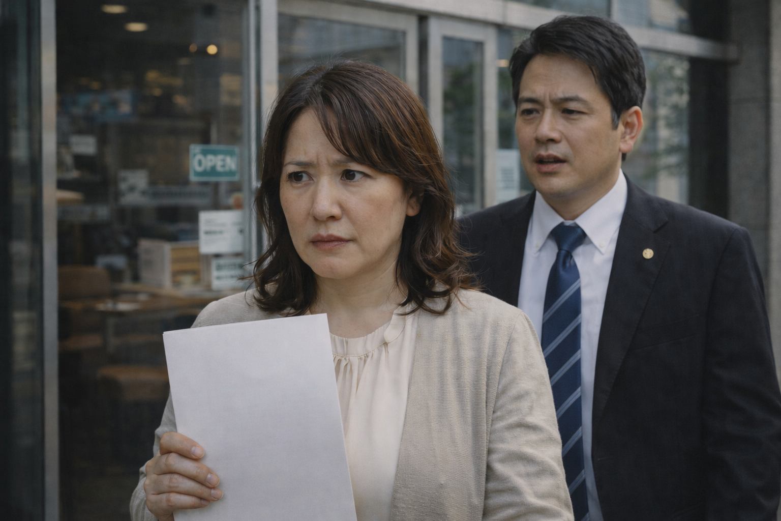 夫の浮気相手の存在に悩み考え込む女性