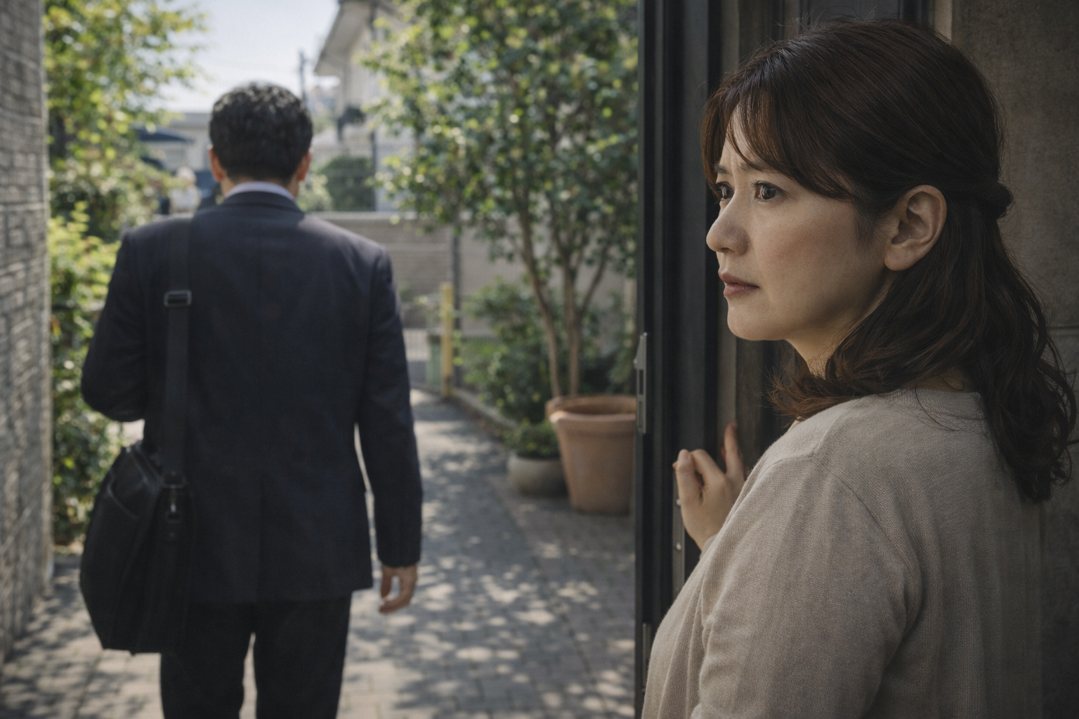 休日出勤が増えた夫を心配する妻